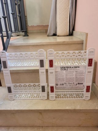 2 Scaffali da Bagno Adesivi