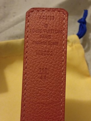 Cinturón Louis Vuitton Marrón y Dorado