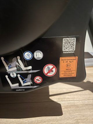 Silla coche Britax Römer a contramarcha