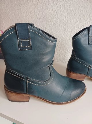 Botines Tejanos Azul Talla 37