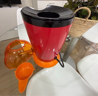 Máquina de Palomitas Dora Roja y Naranja