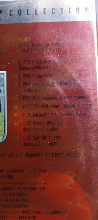 9 DVD Formula 1 Schumacher Duelli