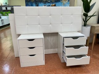 Pack Cabecero Matrimonial + 2 Mesitas