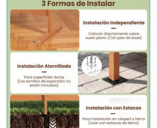 Valla Decorativa de HIPS Marrón