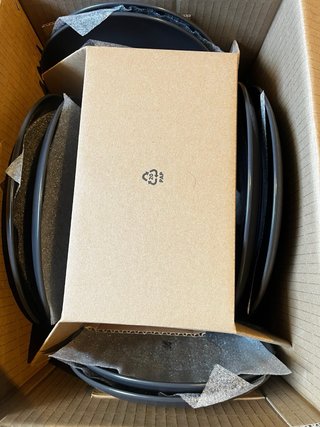 Vajilla IKEA 12 piezas gris oscuro mate