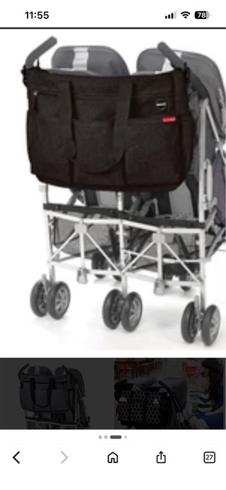 Skip Hop Duo Doble. Bolso para Carro Gemelar.
