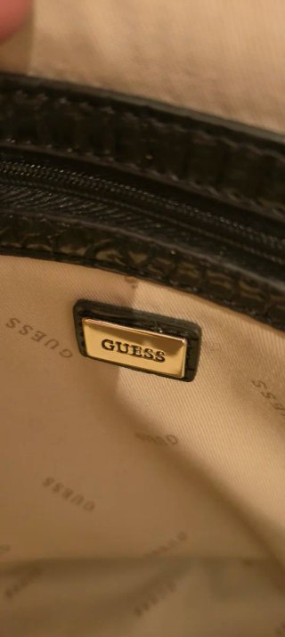 Bolso Guess Negro Cocodrilo