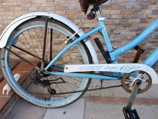 Bicicleta de paseo azul