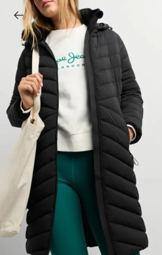 Plumas largo Pepe Jeans negro