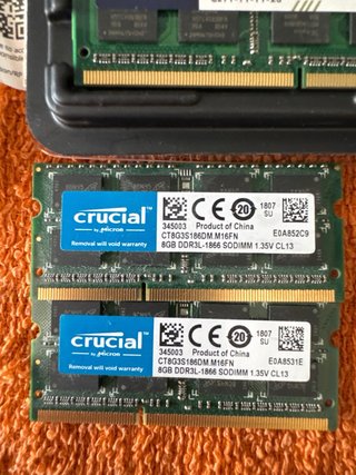 Memoria RAM SO-DIMM DDR3 Crucial Timetec Nanya
