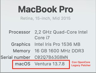 MacBook Pro 15 2015 16GB RAM 256GB SSD