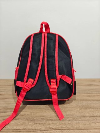 Mochila Spiderman 3D Infantil Roja Negra