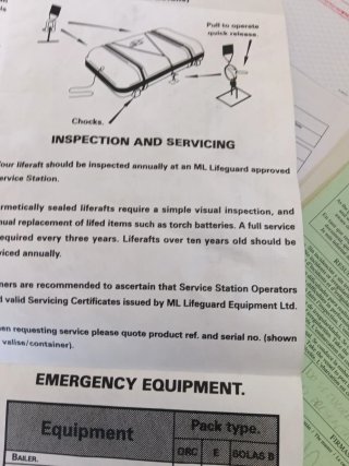 Balsa salvavidas ISO 9650.2 para 6 personas