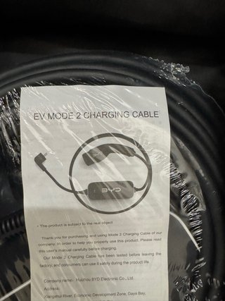 Cavo ricarica BYD per auto elettrica