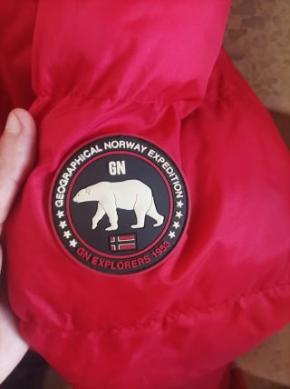 Abrigo Geographical Norway Rojo