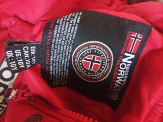Abrigo Geographical Norway Rojo