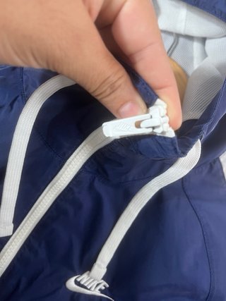 Cortavientos Nike Azul y Blanco