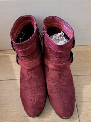 Botines rojos tacon 3cm talla 38