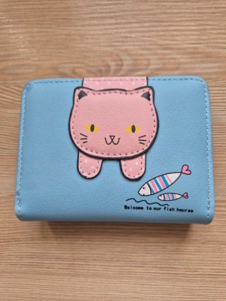 Cartera infantil gatito y peces