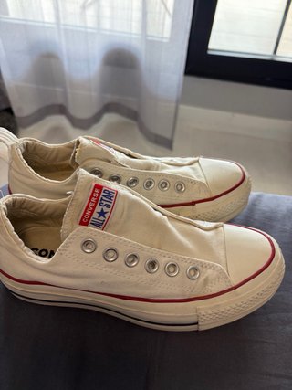 Converse All Star Blancas sin cordones