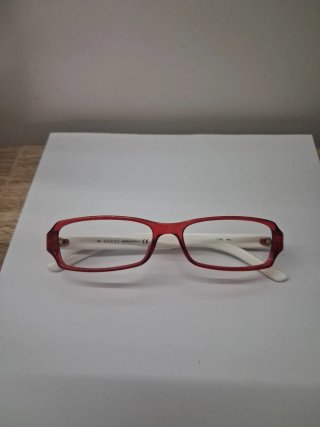 Occhiali da vista Gucci rossi e bianchi