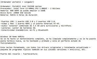Portátil Acer Negro + Cargador