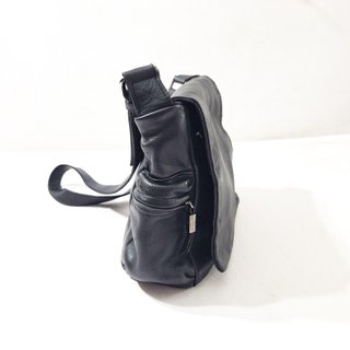 Firenze Bags / Bolso bandolera cuero genuino negro