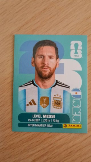 Cromo Messi stickers Panini Mundial 2026