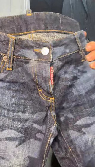 Dsquared2 Jeans Denim Blu Mimetico Tg XS/S