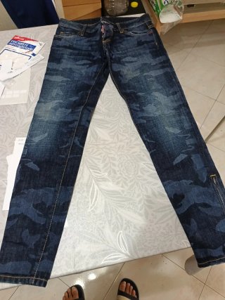 Dsquared2 Jeans Denim Blu Mimetico Tg XS/S