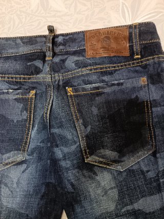Dsquared2 Jeans Denim Blu Mimetico Tg XS/S