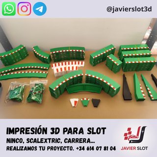 Pianos Scalextric 1:32 pista negra