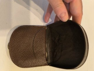 Monedero vintage cuero flamenco
