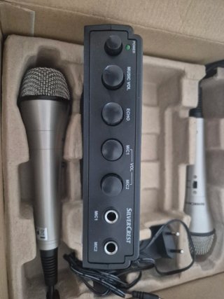 SilverCrest Karaoke Set con 2 Micrófonos