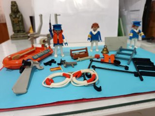 Piezas Playmobil Barco y Figuras