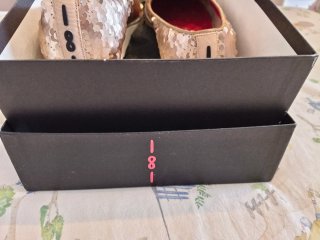 Zapatos italianos dorados con pedrería
