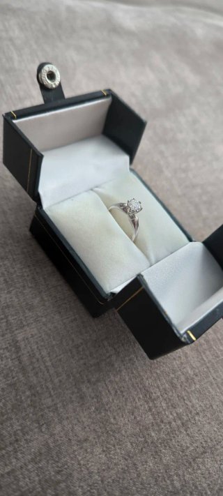 Anillo Oro Blanco Diamante 0.7ct