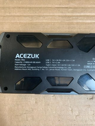 Cargador Bateria Acezuk M02 12 V