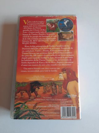 El Rey León 2: El Tesoro de Simba VHS