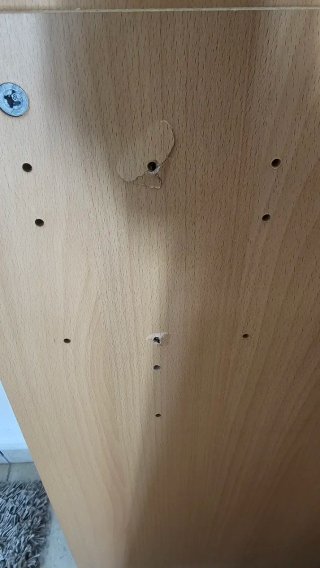 Mesa de escritorio de madera color beige