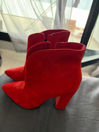 Botines Rojos de Tacón