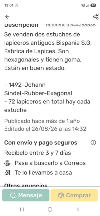 2 Estuches de Lápices Siopania S.E.