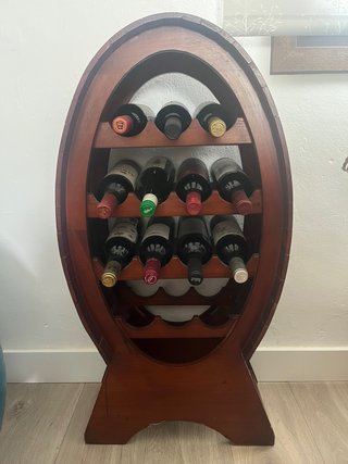 Set de 2 botelleros de madera