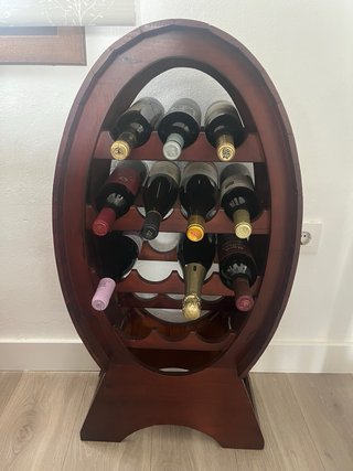 Set de 2 botelleros de madera