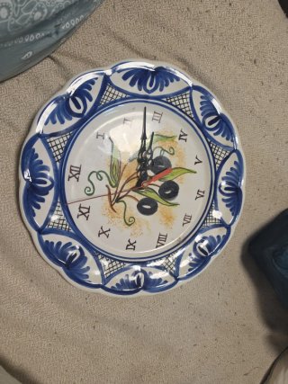 Reloj de Porcelana Decorado