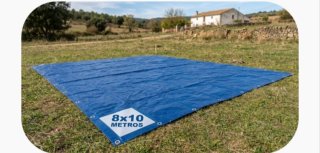 Lona azul 8x10 metros impermeable multiusos
