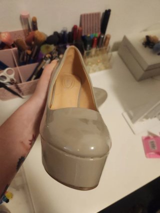 Tacones Y2K Plataforma Grises
