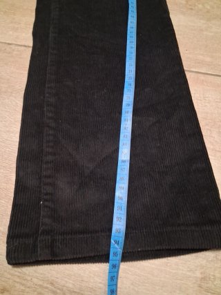 Pantaloni Rifle Jeans neri W27 in velluto