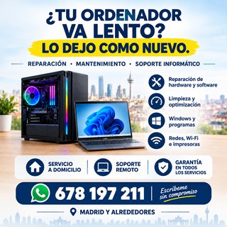 Técnico informático a domicilio y remoto