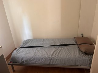 Cama Plegable Individual Roja con Colchón